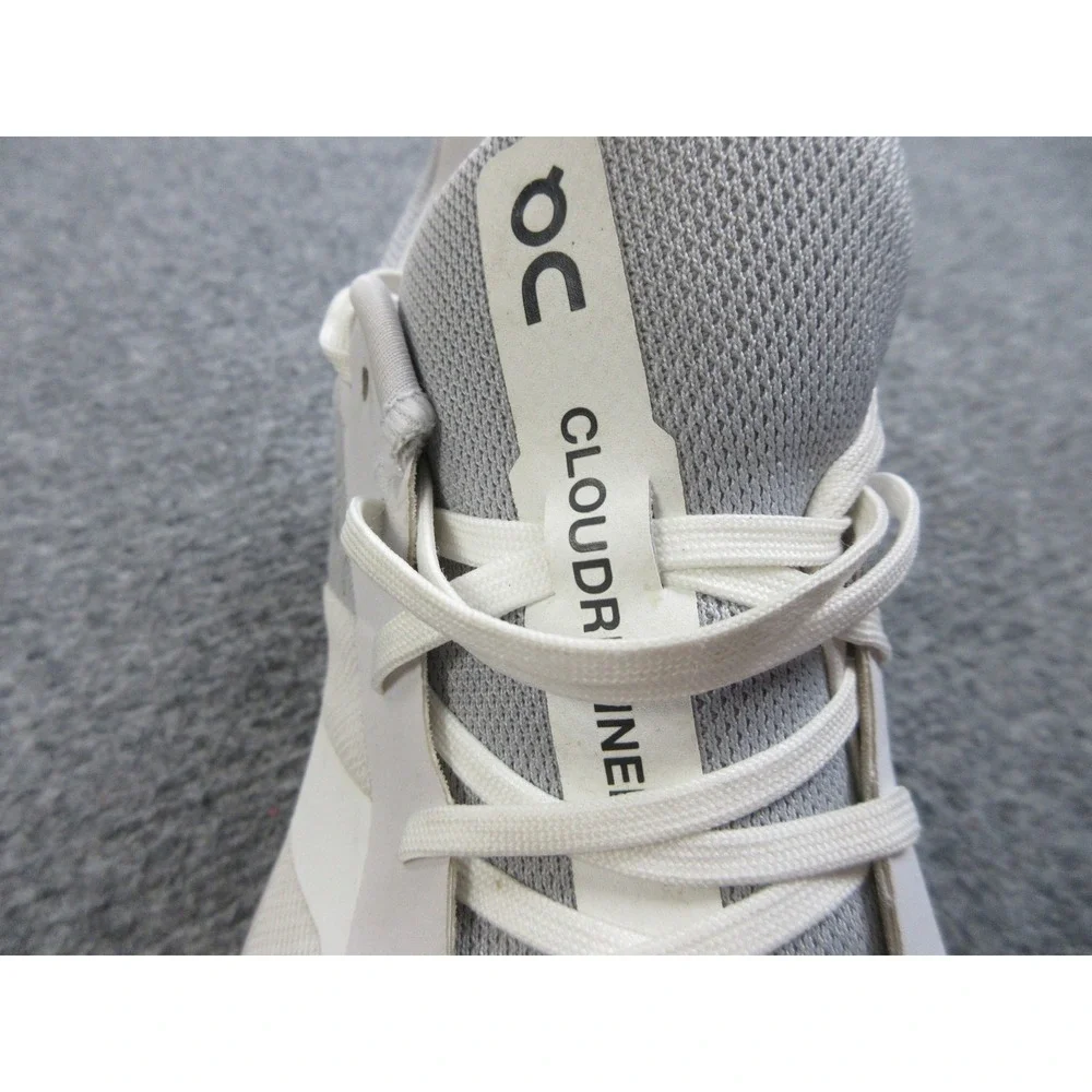 On Cloudrunner Shoes Womens 9.5 White Gray CloudTec Swiss Engineering Running